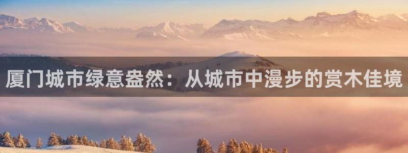 摩根娱乐套路:厦门城市绿意盎然:从城市中漫步的赏木佳境